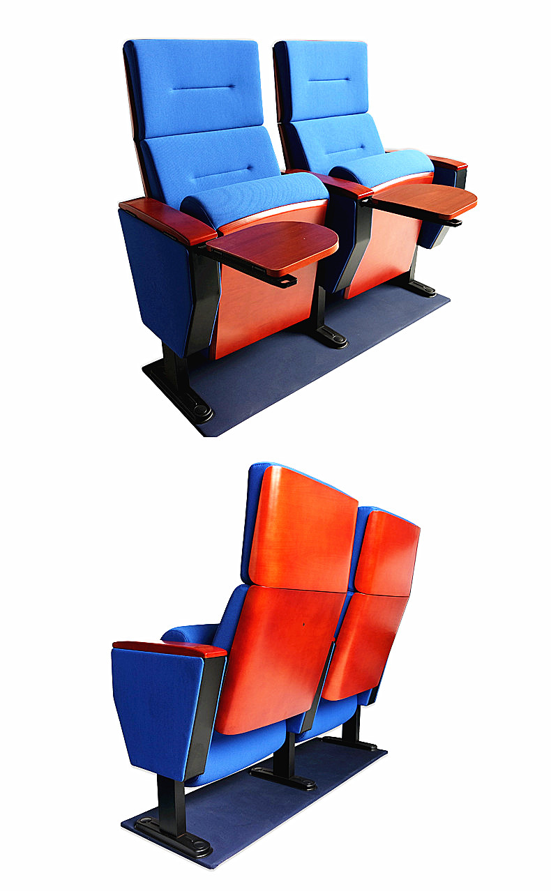 Billig pris populært design Komfortabelt stoffoldning træ biograf stol biograf seat.jpg